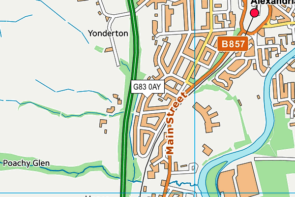 G83 0AY map - OS VectorMap District (Ordnance Survey) G83 0AY map - OS VectorMap District (Ordnance Survey)