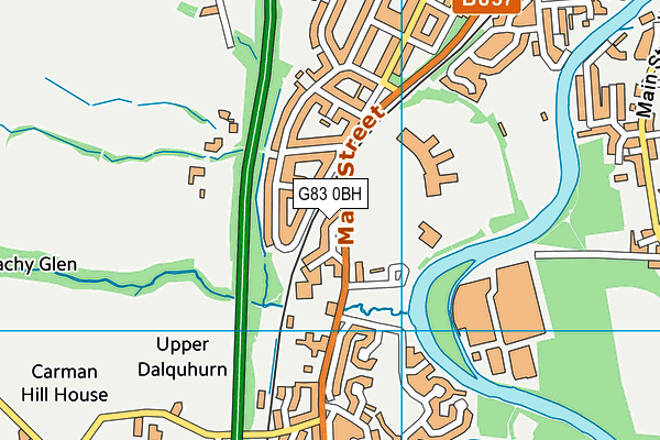 G83 0BH map - OS VectorMap District (Ordnance Survey) G83 0BH map - OS VectorMap District (Ordnance Survey)