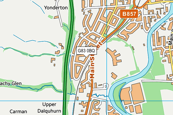 G83 0BQ map - OS VectorMap District (Ordnance Survey) G83 0BQ map - OS VectorMap District (Ordnance Survey)