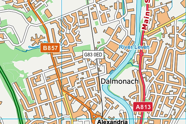 G83 0ED map - OS VectorMap District (Ordnance Survey) G83 0ED map - OS VectorMap District (Ordnance Survey)