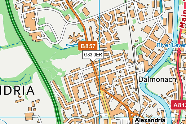 G83 0ER map - OS VectorMap District (Ordnance Survey) G83 0ER map - OS VectorMap District (Ordnance Survey)