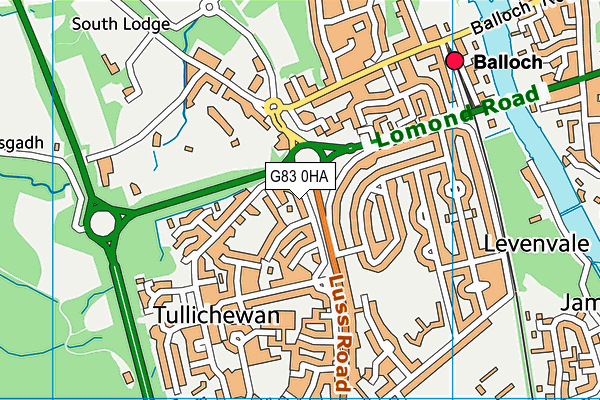 G83 0HA map - OS VectorMap District (Ordnance Survey) G83 0HA map - OS VectorMap District (Ordnance Survey)