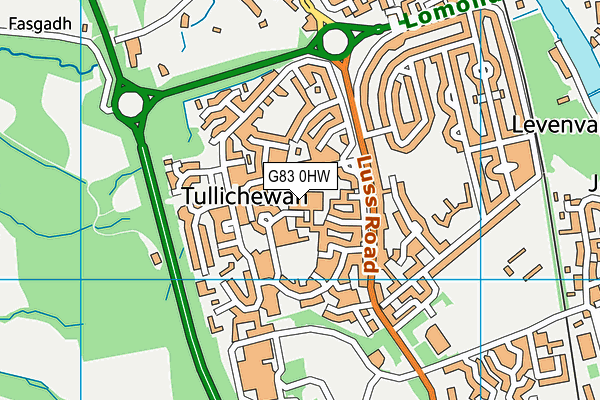 G83 0HW map - OS VectorMap District (Ordnance Survey)