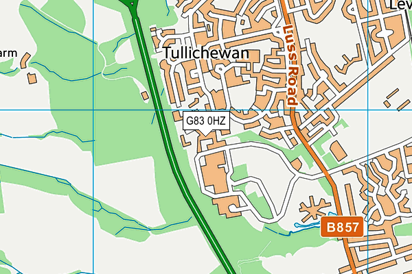 G83 0HZ map - OS VectorMap District (Ordnance Survey)
