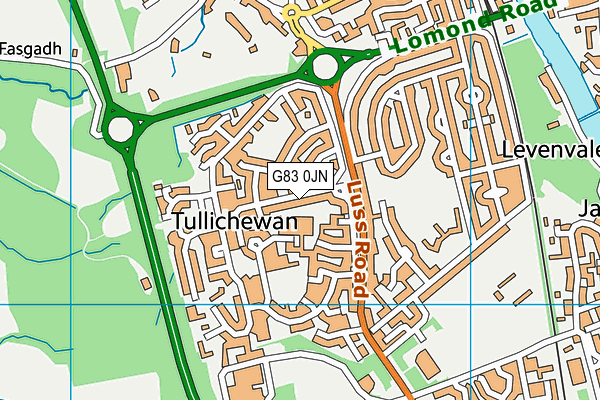 G83 0JN map - OS VectorMap District (Ordnance Survey)
