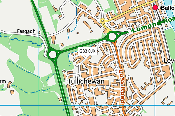 G83 0JX map - OS VectorMap District (Ordnance Survey) G83 0JX map - OS VectorMap District (Ordnance Survey)