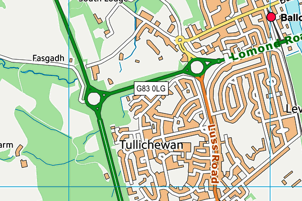 G83 0LG map - OS VectorMap District (Ordnance Survey)