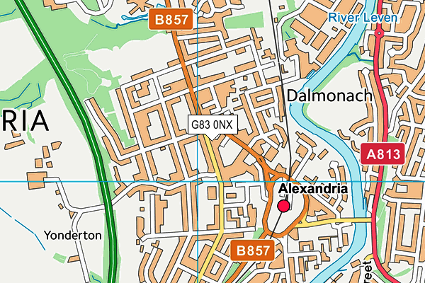 G83 0NX map - OS VectorMap District (Ordnance Survey)
