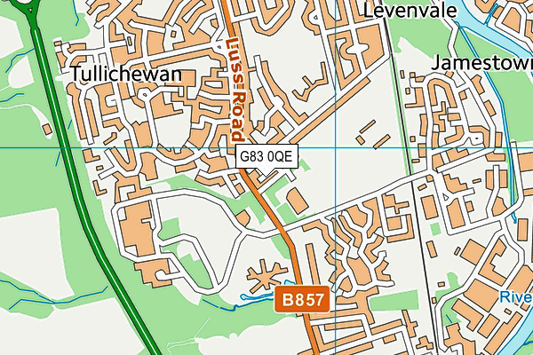 G83 0QE map - OS VectorMap District (Ordnance Survey)