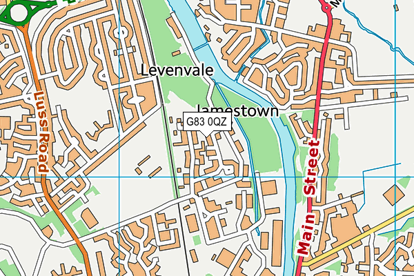 G83 0QZ map - OS VectorMap District (Ordnance Survey)