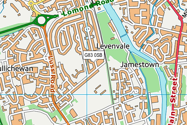 G83 0SB map - OS VectorMap District (Ordnance Survey)