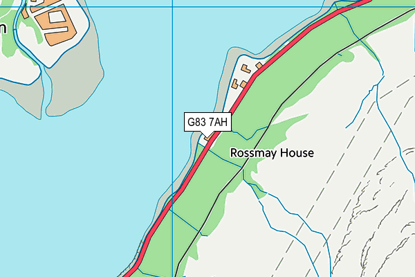 G83 7AH map - OS VectorMap District (Ordnance Survey)