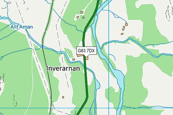 G83 7DX map - OS VectorMap District (Ordnance Survey)