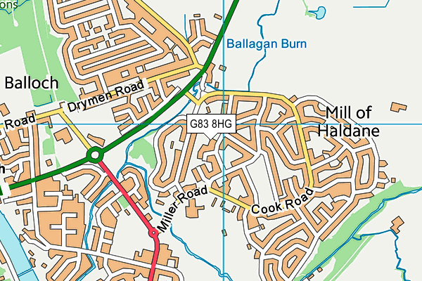 G83 8HG map - OS VectorMap District (Ordnance Survey)