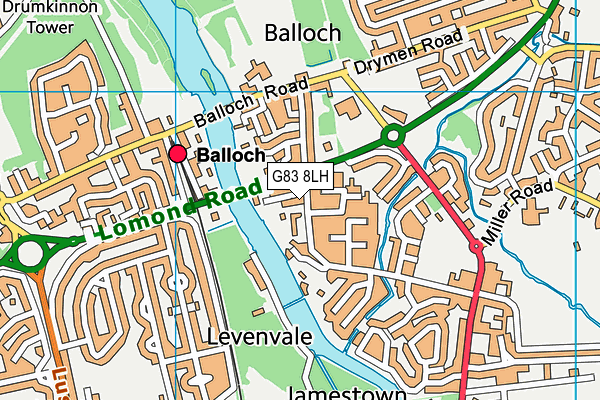 G83 8LH map - OS VectorMap District (Ordnance Survey) G83 8LH map - OS VectorMap District (Ordnance Survey)