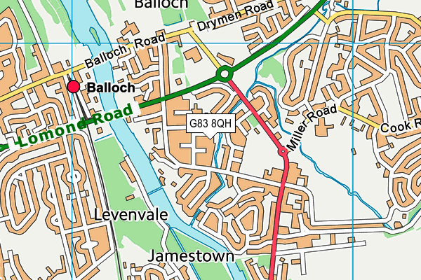 G83 8QH map - OS VectorMap District (Ordnance Survey)