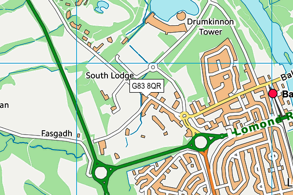 G83 8QR map - OS VectorMap District (Ordnance Survey) G83 8QR map - OS VectorMap District (Ordnance Survey)