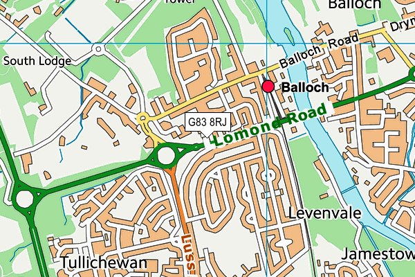 G83 8RJ map - OS VectorMap District (Ordnance Survey) G83 8RJ map - OS VectorMap District (Ordnance Survey)