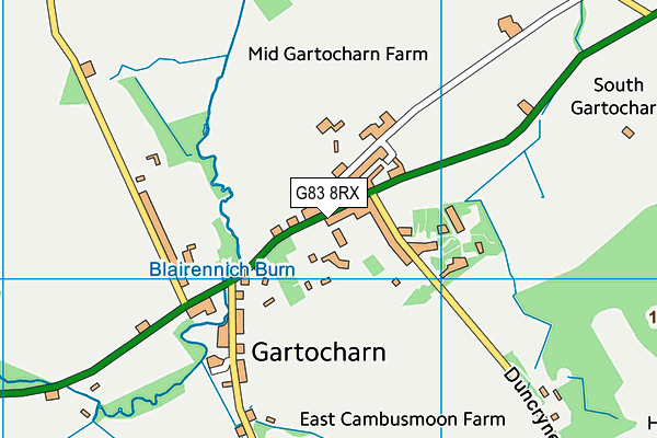 G83 8RX map - OS VectorMap District (Ordnance Survey) G83 8RX map - OS VectorMap District (Ordnance Survey)