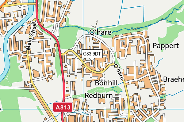 G83 9DT map - OS VectorMap District (Ordnance Survey) G83 9DT map - OS VectorMap District (Ordnance Survey)