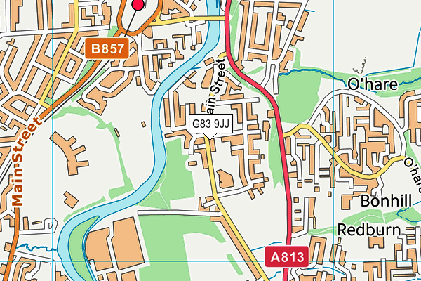 G83 9JJ map - OS VectorMap District (Ordnance Survey)