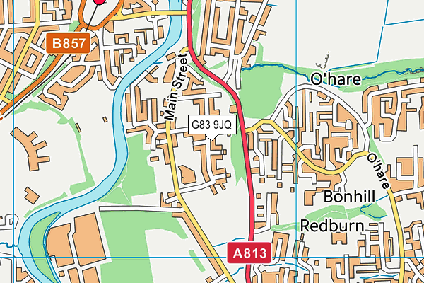G83 9JQ map - OS VectorMap District (Ordnance Survey)