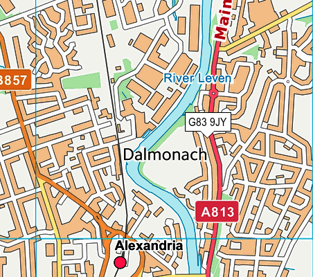 G83 9JY map - OS VectorMap District (Ordnance Survey)