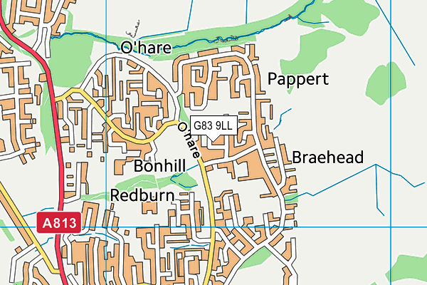 G83 9LL map - OS VectorMap District (Ordnance Survey) G83 9LL map - OS VectorMap District (Ordnance Survey)