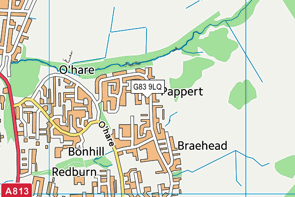 G83 9LQ map - OS VectorMap District (Ordnance Survey)