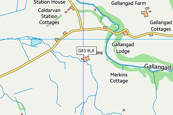 G83 9LX map - OS VectorMap District (Ordnance Survey)
