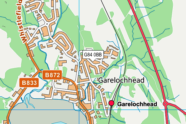 G84 0BB map - OS VectorMap District (Ordnance Survey)