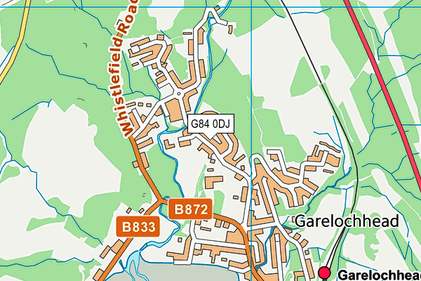 G84 0DJ map - OS VectorMap District (Ordnance Survey) G84 0DJ map - OS VectorMap District (Ordnance Survey)