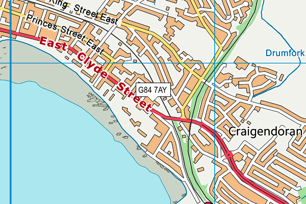 G84 7AY map - OS VectorMap District (Ordnance Survey) G84 7AY map - OS VectorMap District (Ordnance Survey)