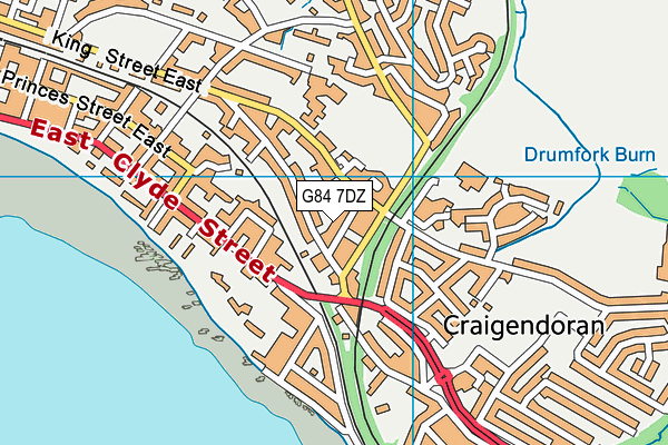 G84 7DZ map - OS VectorMap District (Ordnance Survey) G84 7DZ map - OS VectorMap District (Ordnance Survey)