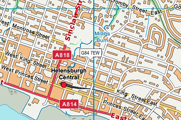 G84 7EW map - OS VectorMap District (Ordnance Survey) G84 7EW map - OS VectorMap District (Ordnance Survey)