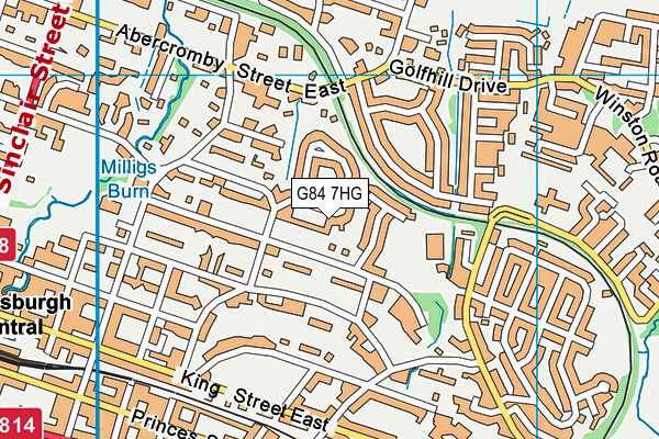 G84 7HG map - OS VectorMap District (Ordnance Survey) G84 7HG map - OS VectorMap District (Ordnance Survey)