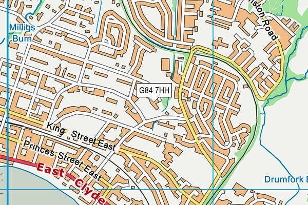 G84 7HH map - OS VectorMap District (Ordnance Survey) G84 7HH map - OS VectorMap District (Ordnance Survey)