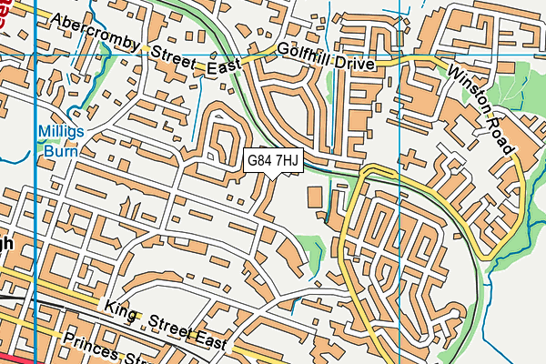 G84 7HJ map - OS VectorMap District (Ordnance Survey) G84 7HJ map - OS VectorMap District (Ordnance Survey)