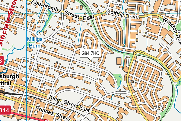 G84 7HQ map - OS VectorMap District (Ordnance Survey) G84 7HQ map - OS VectorMap District (Ordnance Survey)