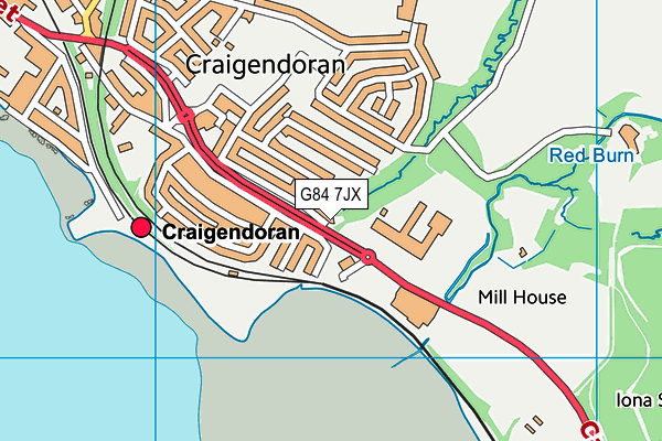 G84 7JX map - OS VectorMap District (Ordnance Survey) G84 7JX map - OS VectorMap District (Ordnance Survey)