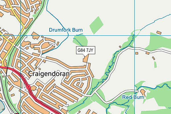 G84 7JY map - OS VectorMap District (Ordnance Survey) G84 7JY map - OS VectorMap District (Ordnance Survey)