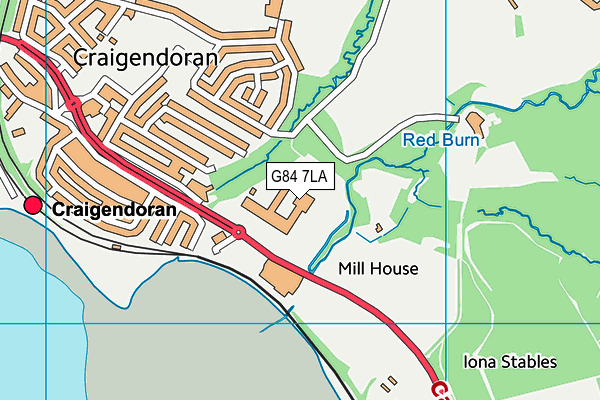 G84 7LA map - OS VectorMap District (Ordnance Survey) G84 7LA map - OS VectorMap District (Ordnance Survey)