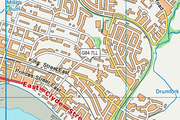 G84 7LL map - OS VectorMap District (Ordnance Survey) G84 7LL map - OS VectorMap District (Ordnance Survey)
