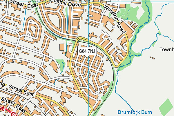 G84 7NJ map - OS VectorMap District (Ordnance Survey) G84 7NJ map - OS VectorMap District (Ordnance Survey)
