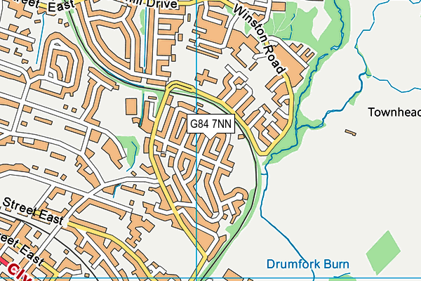 G84 7NN map - OS VectorMap District (Ordnance Survey) G84 7NN map - OS VectorMap District (Ordnance Survey)