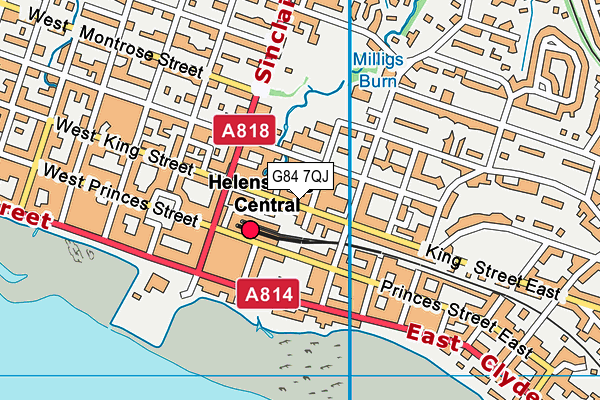 G84 7QJ map - OS VectorMap District (Ordnance Survey) G84 7QJ map - OS VectorMap District (Ordnance Survey)