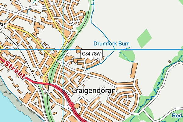 G84 7SW map - OS VectorMap District (Ordnance Survey) G84 7SW map - OS VectorMap District (Ordnance Survey)