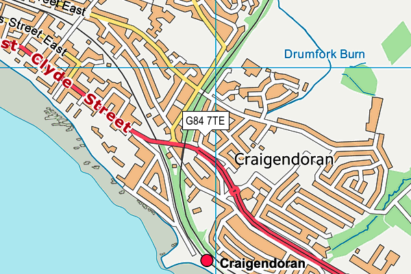 G84 7TE map - OS VectorMap District (Ordnance Survey) G84 7TE map - OS VectorMap District (Ordnance Survey)