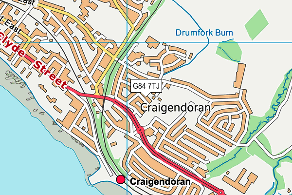 G84 7TJ map - OS VectorMap District (Ordnance Survey) G84 7TJ map - OS VectorMap District (Ordnance Survey)