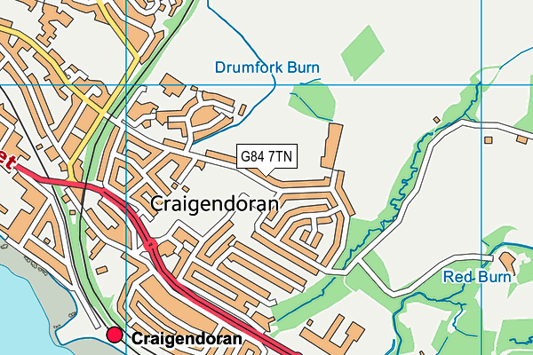 G84 7TN map - OS VectorMap District (Ordnance Survey) G84 7TN map - OS VectorMap District (Ordnance Survey)